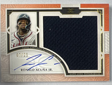 2025 Topps Definitive Ronald Acuña Jr. Auto Relic #ARC-RA #1 /25 FIRST ON PRINT