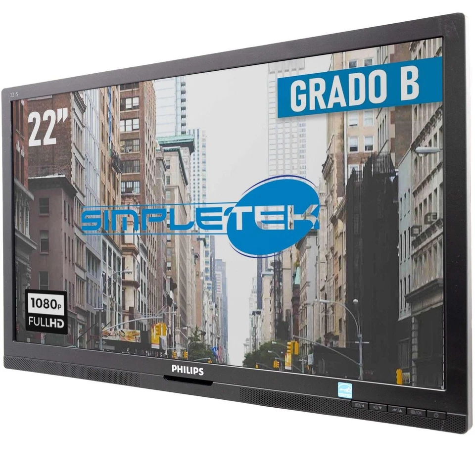 Monitor Screen LCD Display Philips 22 " 16:9 Full HD Multimedia DVI Dp VGA - Image 2 of 4