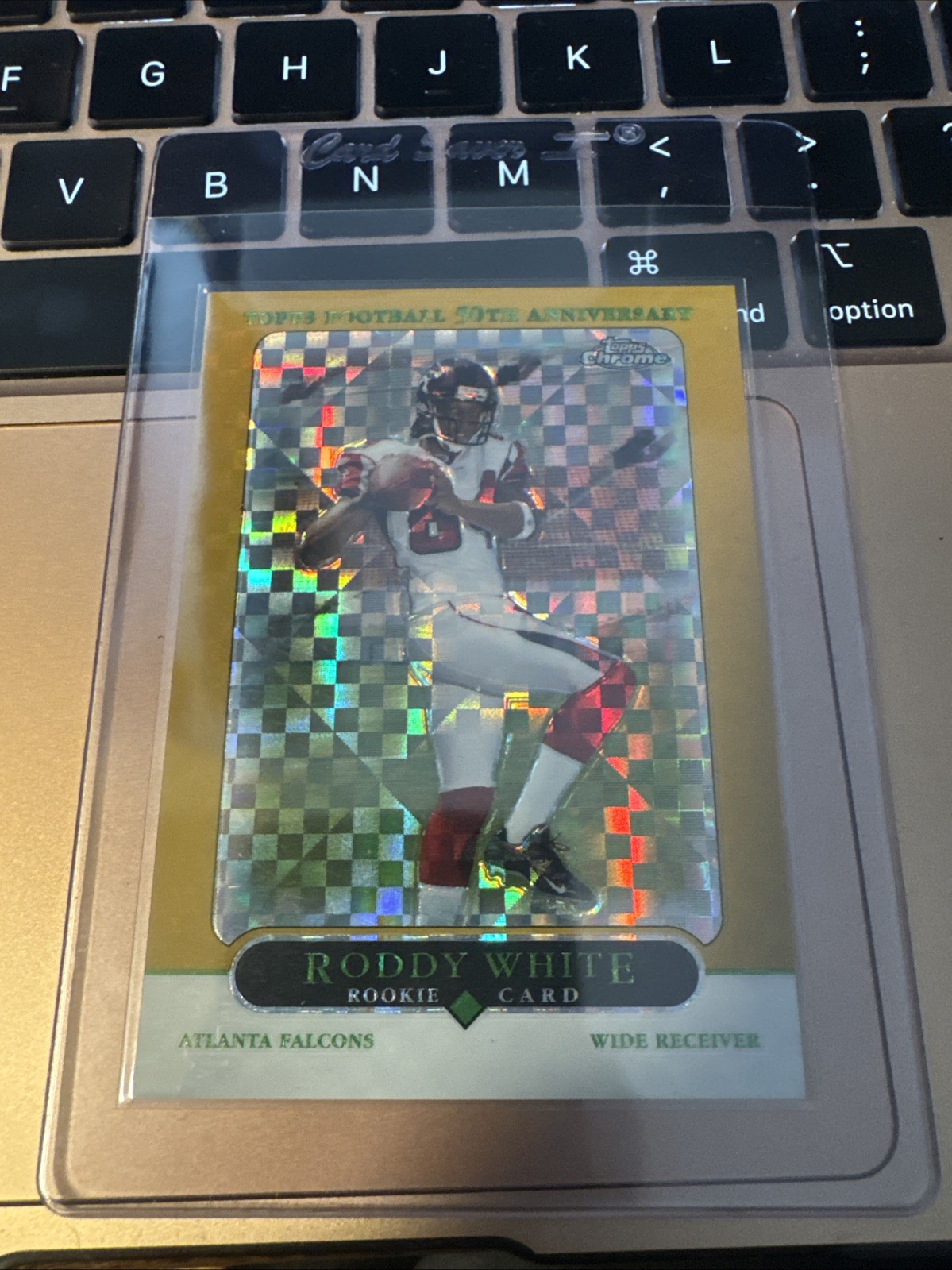 Roddy White Topps Chrome #196 Gold Xfractor
