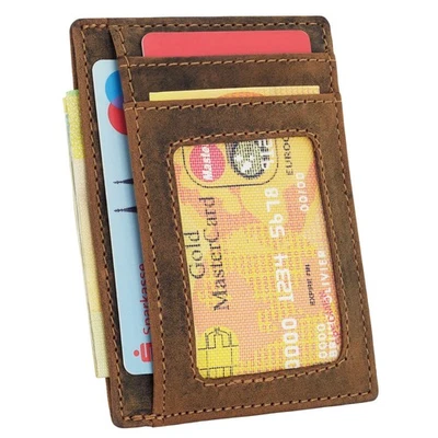 Portemonnaie Herren kartenetui Super Smart Geldbeutel Echt Leder Geldbörse MANZA
