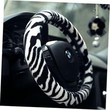 Fluffy Zebra Plush Steering Wheel Cover For Womengirlsladies Soft Fur Fluffy Zebra Plush Steering Wheel Cover For Womengirlsladies Soft Fur