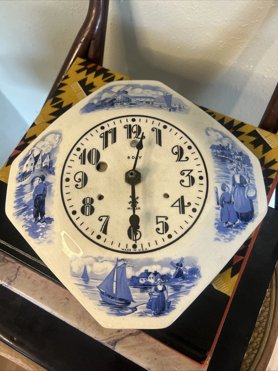 Delft Clock Indiana Collectible Wall Clocks 1930-1969 for sale | eBay