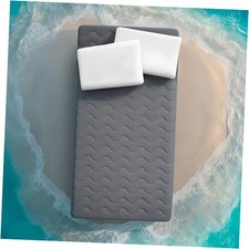 Cooling Mattress Pad Waterproof Bedding Protector for Hot Twin Dark Grey