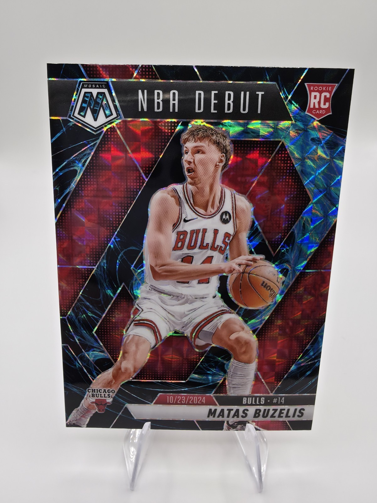 2024-25 Panini Mosaic - NBA Debut Matas Buzelis #257 Genesis Mosaic Prizm (RC)