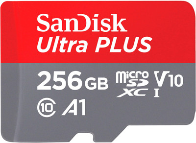 SanDisk - Ultra PLUS 256GB microSDXC UHS-I Memory Card