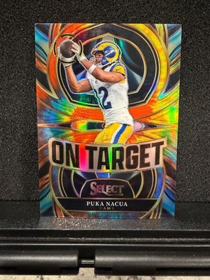 2025 Panini Select - On Target Puka Nacua #15 Tie-Dye Prizm /25