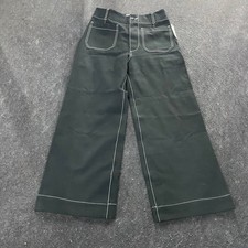 MAEVE Colette Ponte Contrast-Stitch Wide Leg Pants Women's Size 28