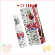 Advanced Clinicals Crepey Skin Wrinkle Smoothing Skin Care Cream Moisturizer For