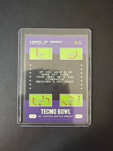 Loaded Or Hungry Tecmo Bowl Bo Jackson Battle Arena 1 Cost Plays PL29 2026 Foil