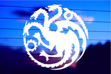 Fantasy Dragon Emblem Vinyl Car Decal for Cars  Laptops