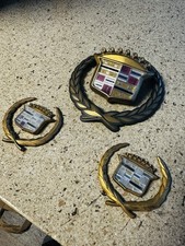 1995-2002 Cadillac Eldorado Oem F Grille Emblem Wreath Set 1995-2002 Cadillac Eldorado Oem F Grille Emblem Wreath Set