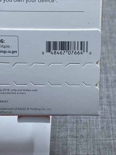 Zagg Invisible Shield Glass + Visionguard Screen Protector for Iphone X / Xs NIB - Picture 3 of 4