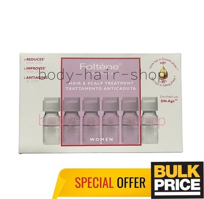 Foltene Women Hair Scalp Treatment Natural Support For Root Hair Stem 12 x 6ml
