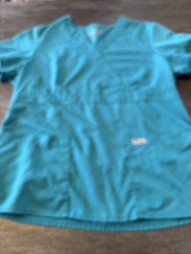 Lot Of 9 Womens DISNEY Grey’s Anatomy Prints Scrubs Tops Size L Medical Dental R - Picture 17 of 20