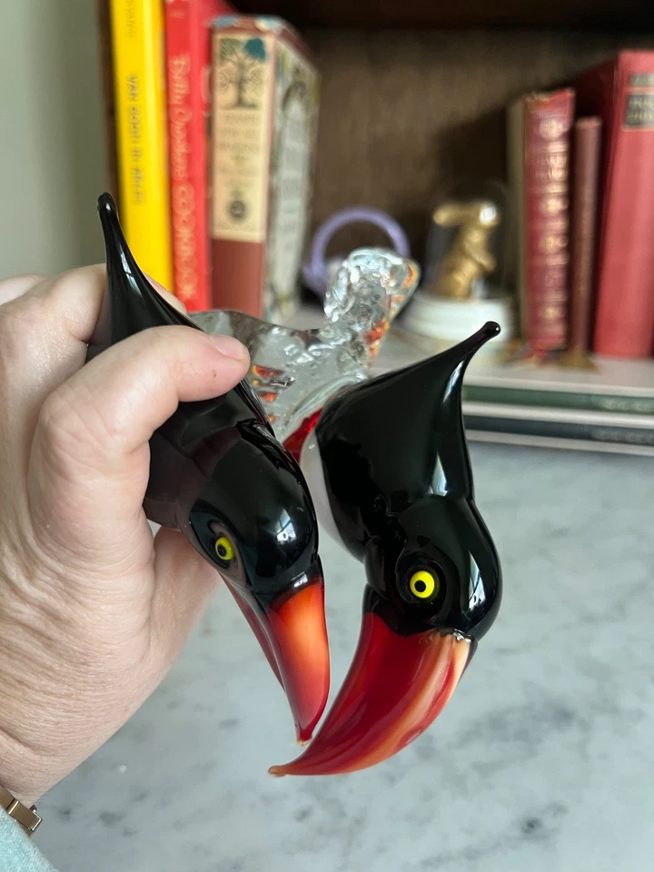 Figura rara de tucán de Murano ICET de la década de 1950 por Bruno Ava Foto 2 de 4