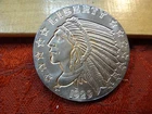 Incused Indian Eagle Design GSM 1 Oz .999 Silver Bullion Round - No Reserve