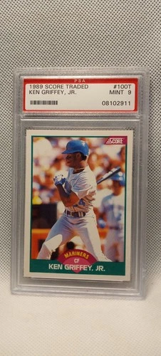 1989 Score Rookie Traded Ken Griffey Jr #100T (RC) PSA 9