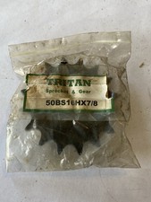 Tritan 50Bs16h X 7/8 Sprocket, Finished Bore With Keyway  Ss, 50 Chain Size,