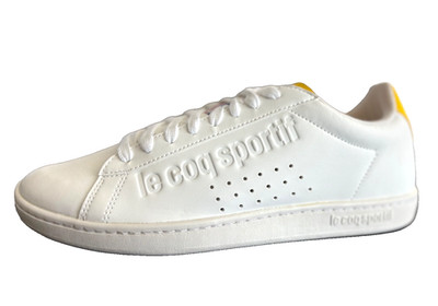 Le Coq Sportif Men's Courtset White Leather Classic Sneakers Shoes 9 Trainers 42