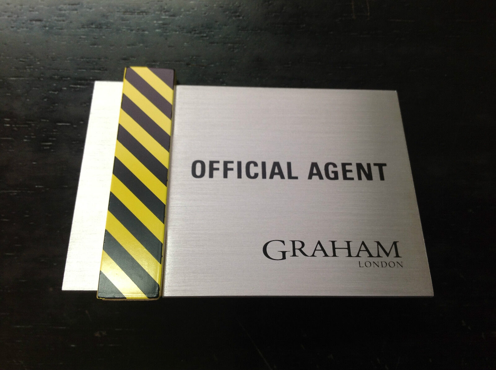 Neuf Plaque - Plaque GRAHAM London Official Agent - The British Masters New