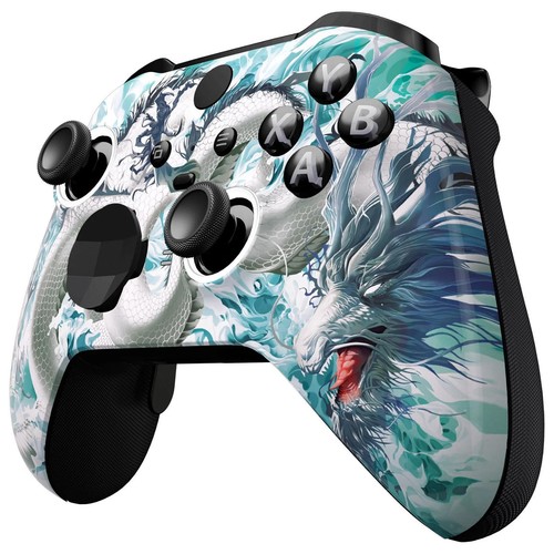 Jade Dragon Shell Faceplate Case Custom for Xbox Elite Series 2 Controller - Picture 5 of 6