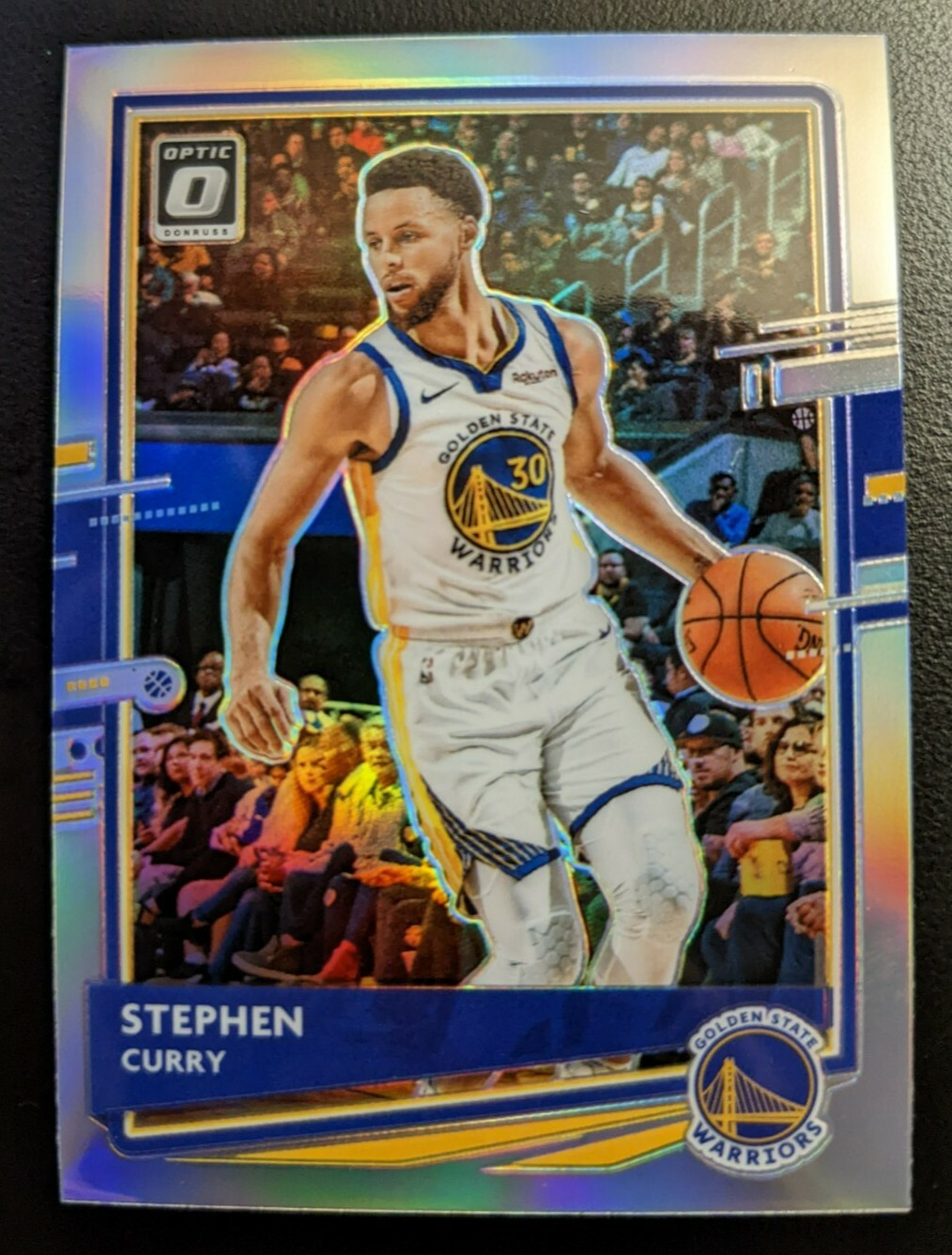 2020-21 Panini Donruss Optic Stephen Curry Silver Holo Prizm Card #17 WARRIORS