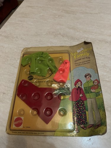 Set outfit The Sunshine Family Mattel 1974 nuovo in blister da collezione - Foto 5 di 6