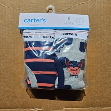 CARTER'S BOYS 2-Pack Cotton Boxer Briefs panty Monster truck SZ8