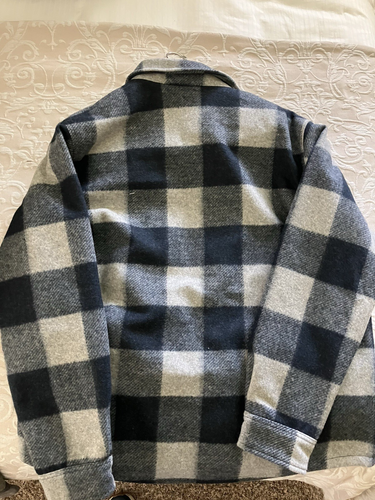 Banana Republic Wool Blend Lined Flannel Shirt Jacket Multi Color Large - Picture 2 of 4