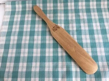 MAD HUNGRY SPREADER / SPATULA / STIRRER  Wood 13" x 2"  wide wooden spurtle NEW
