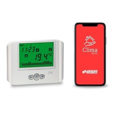 TERMOSTATO WIFI CONNESSO 230V CRONOTERMOSTATO CALDAIA CON APP VEMER VE787100