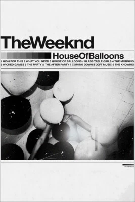 The Weeknd House Of Balloons Rap Music Wall Art Home Decor - POSTER 20x30