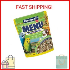 Vitakraft Menu Premium Parakeet Food - Vitamin-Fortified - Daily Pet Bird Food,