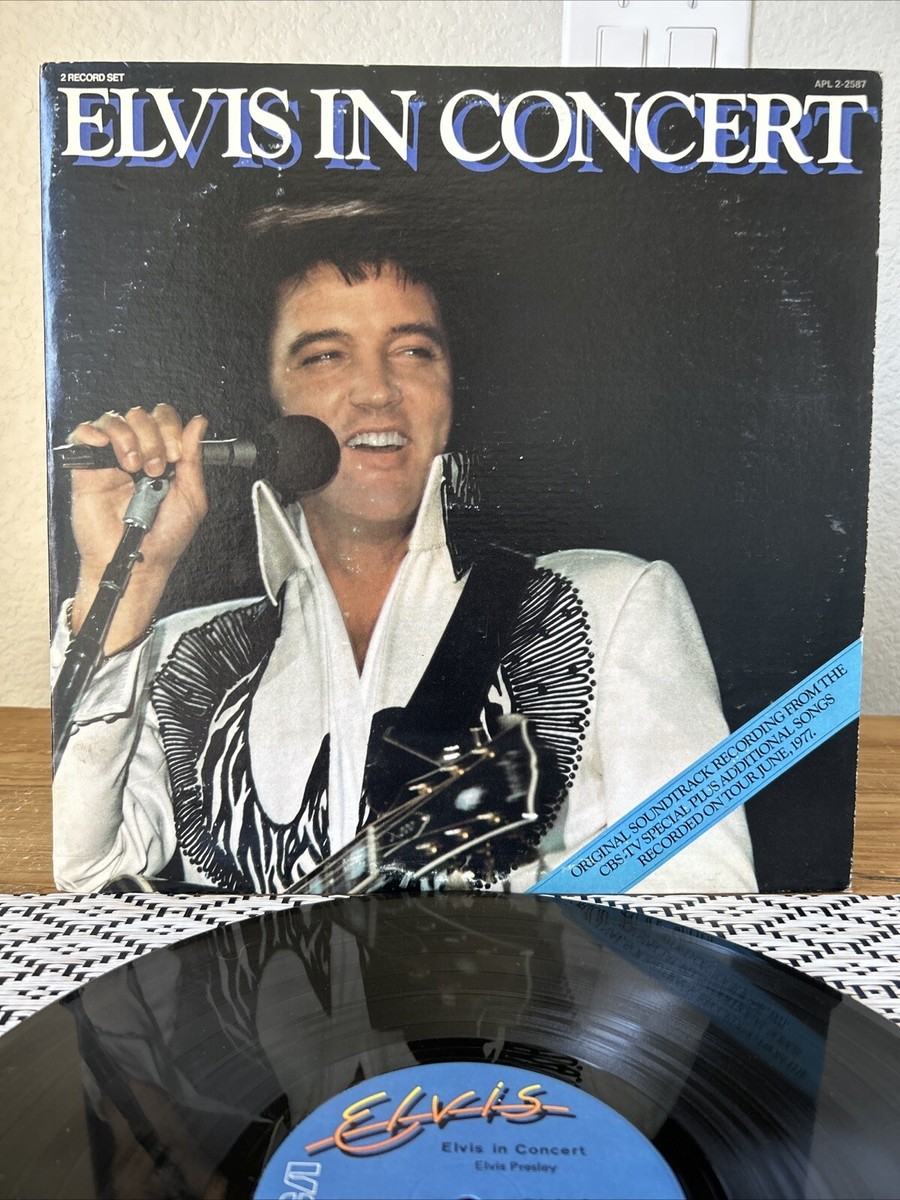 Elvis Presley – Elvis In Concert ~ VG+/VG+ Double LP, Gatefold