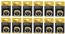 Stanley 33-212 1/2" x 12' foot Powerlock Tape Rule Measure - Pack of 12