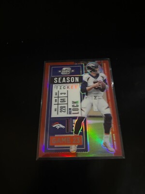Drew Lock 2020 Optic Contenders Red Prizm /125 Broncos 18