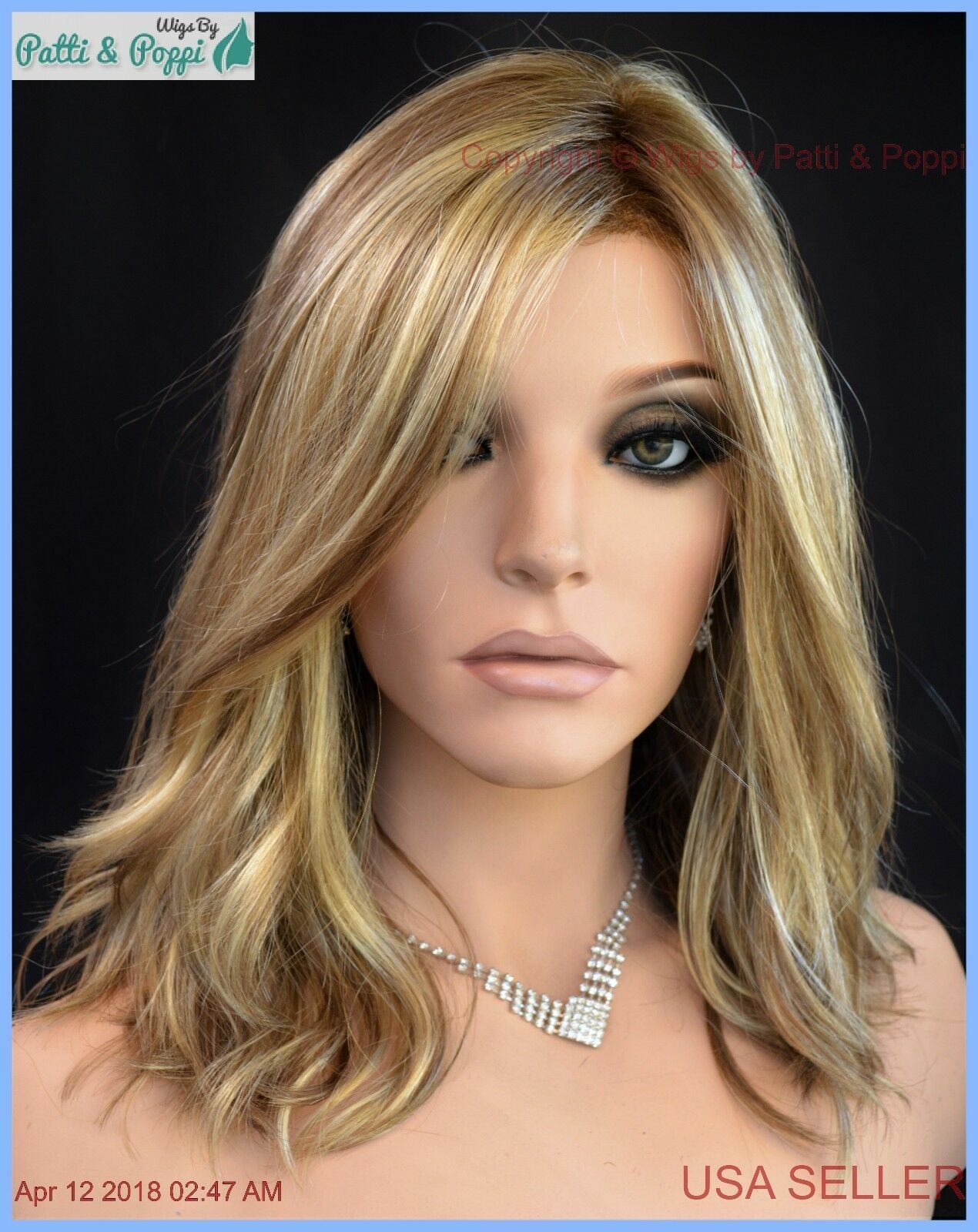 AVALON Estetica Wig Lace Front Lace Part Beachy Waves R12/26CHM Blond