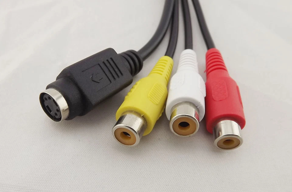 1pc PC VGA SVGA to S-Video 3 RCA Composite HD AV TV Out Converter Adapter Cable - Image 4 of 4