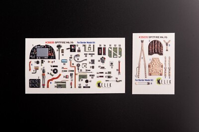 Spitfire Mk.VB - interior 3D decals for Border Models kit  1/35 Kelik K35035