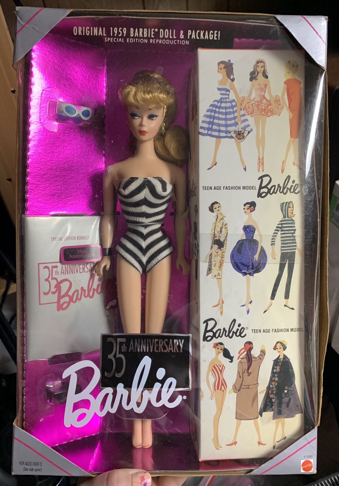 Original 1959 Barbie 35th Anniversary Barbie NIB Original 1959