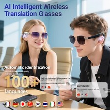 Smart Glasses,AI Bluetooth Glasses, 138 Languages & Accents Real Translation