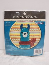 Dimensions 72-75114 Friendly Llama DIY Felt Applique Kit-6" Learn a Craft