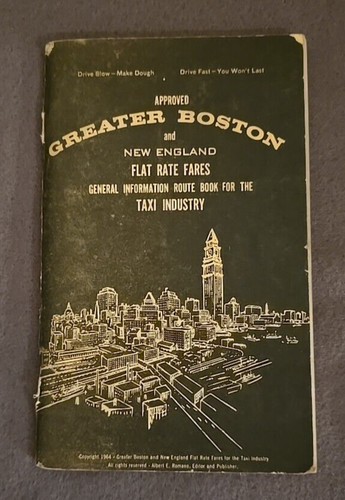Vintage 1974 Approved Greater Boston and New England Flatrate Fares - Bild 2 von 4