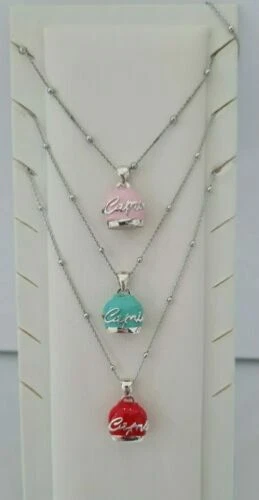 Collane e pendagli di bigiotteria d'argento in smalto