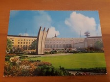 alte AK Berlin Flughafen Tempelhof Luftbrückendenkmal  60er Jahre gelaufen