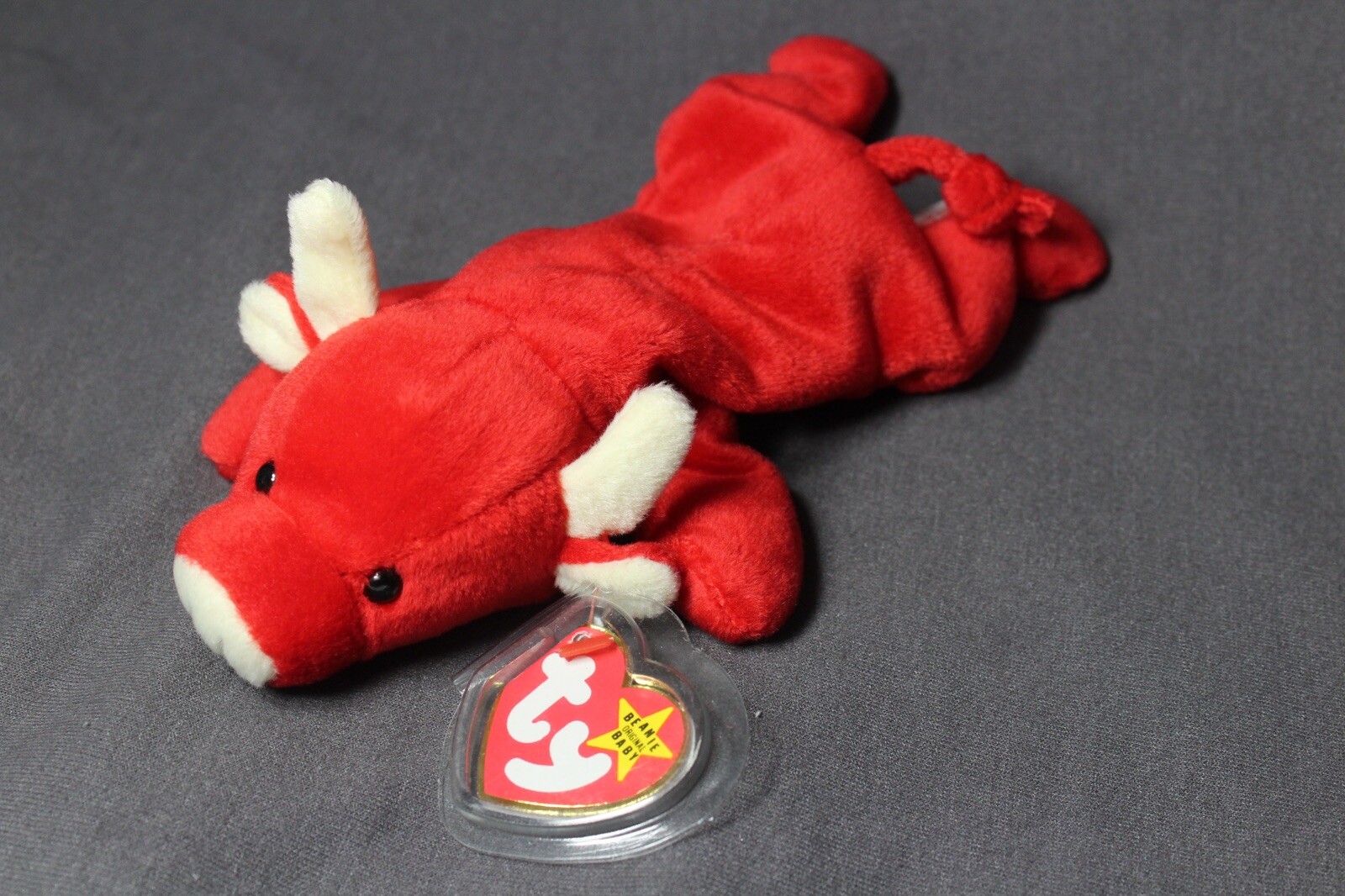 *ORIGINAL* *RARE* Tabasco TY Beanie Baby the Bull Vintage Retired 1995