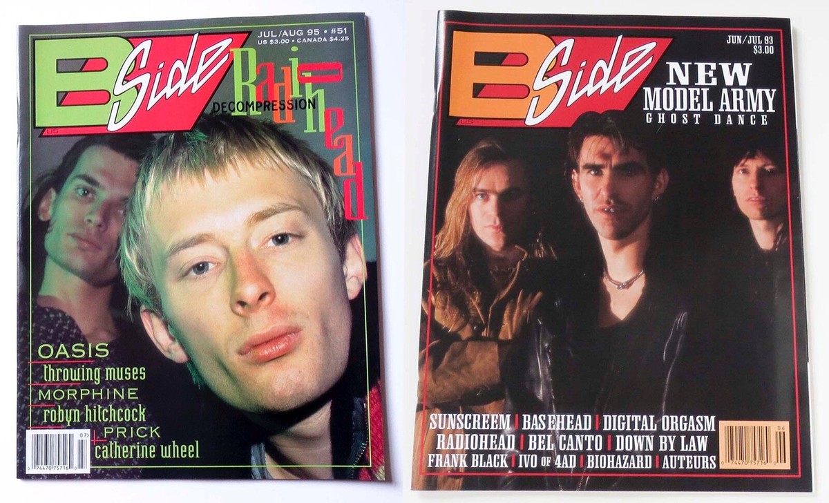 Rare B-Side Magazines with Radiohead 1996 1993 Thom Yorke