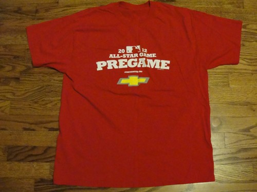 2012 All Star Game Chevrolet Pregame RED National Anthem T Shirt L Royals - 第 1/1 張圖片