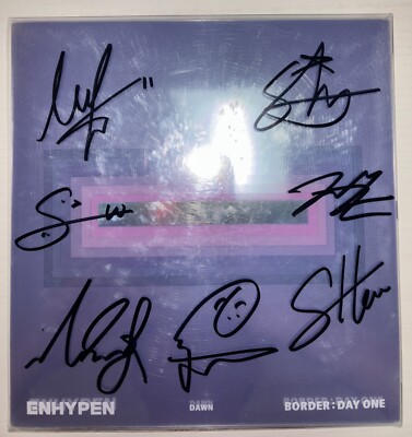 ENHYPEN 直筆 サイン アルバム BORDER:DAYONE ENHYPEN [BORDER : DAY ONE] Autographed Signed Album | eBay