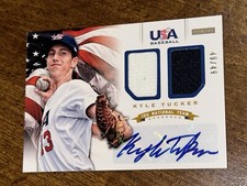 KYLE TUCKER 2012 USA Baseball AUTOGRAPH Dual Jersey #49/49 Houston Astros CUBS
